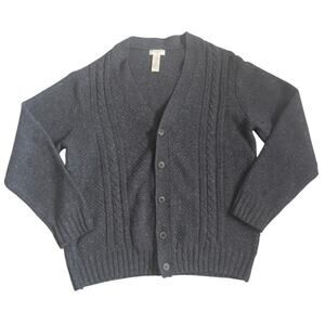 Vintage Dockers Chunky Cableknit Cardigan Sweater‎ Men Large Grandpa Oversized